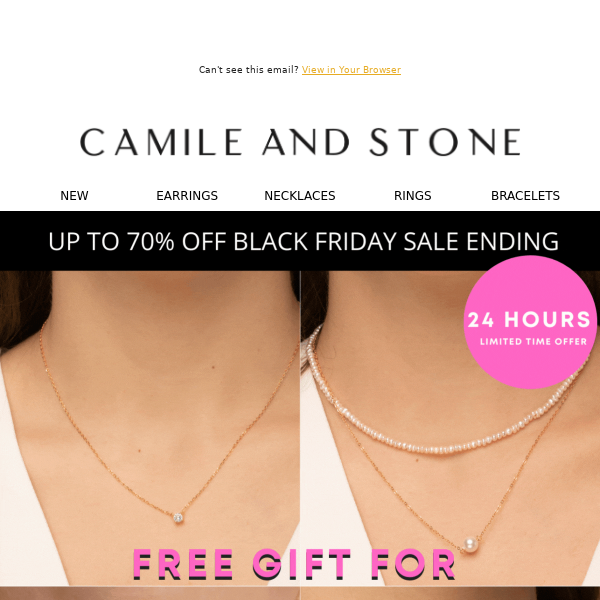 Re: Ending Now ⏰ - Your free $99 Necklace + Earrings Gift