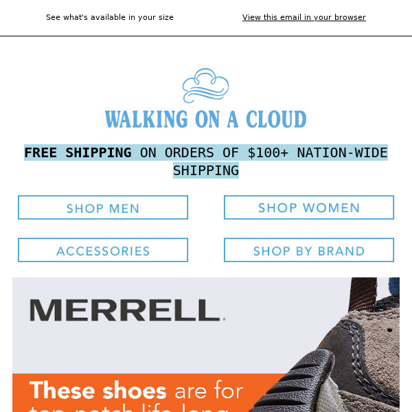 Check out new Merrell styles!