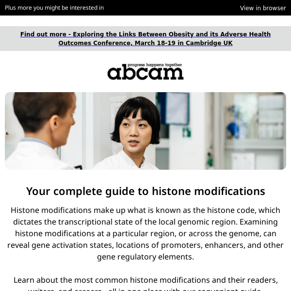 Histone modifications and where to find them