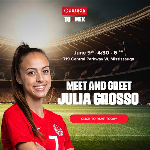 Exclusive Invitation🤫 ⚽️ Meet and Greet with Olympic Gold Medalist Julia Grosso!