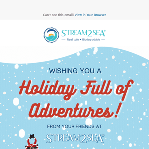 Wishing you a holiday full of adventures!