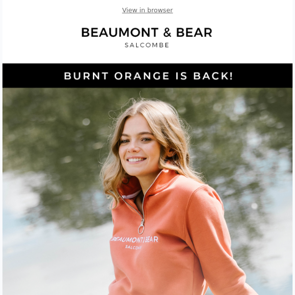 QUARTER ZIP RESTOCK: Burnt Orange 🍊