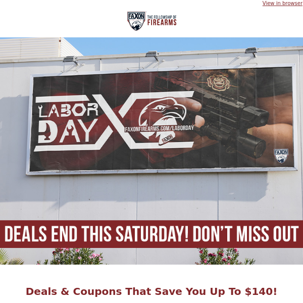 🦅 Labor Day Deals End Soon