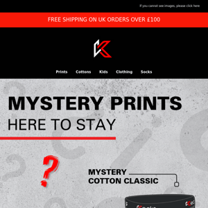 Mystery prints are here to stay!