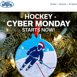 15% OFF HOCKEY GIFTS. CYBER MONDAY. EARLY ACCESS