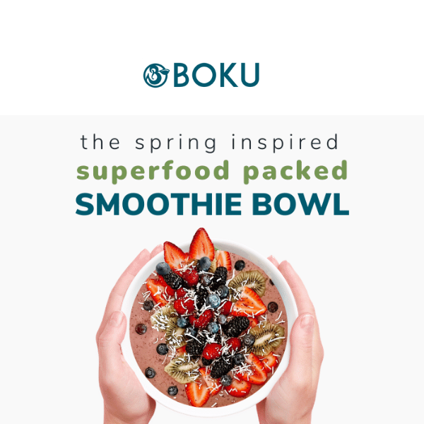 The spring-inspired smoothie bowl you'll 💚