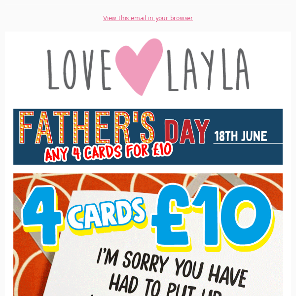 Love Layla Designs, SHOP NOW  Be ready for Father's Day
