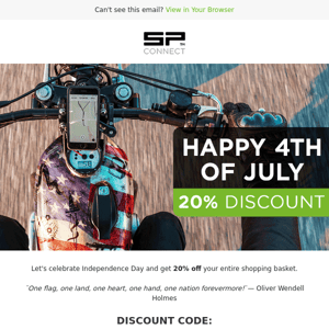 SP Connect | 🎆 Independence Day - 20% Off Discount!