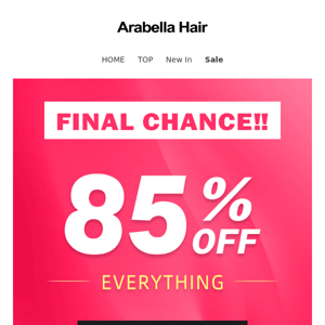 FINAL Chance‼️ 85% Off Everything‼️