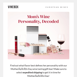What’s Mom's Wine Personality?