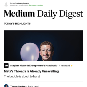 Meta’s Threads Is Already Unravelling | Stephen Moore in Entrepreneur's Handbook