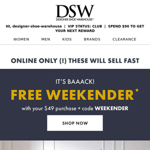 Have you snagged your FREE Weekender?