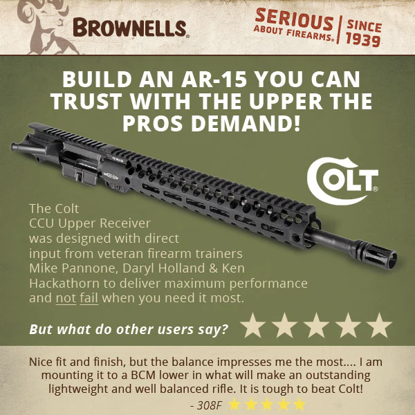 Colt CCU - Designed by the pros to deliver!