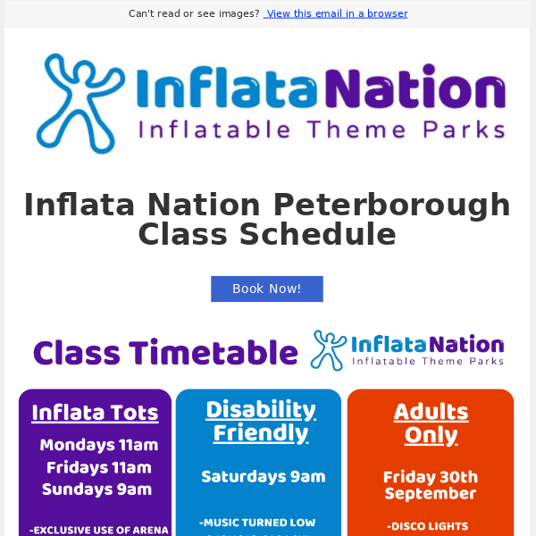 Inflata Peterborough Classes