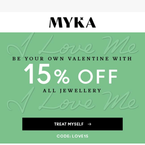 ❤️ 15% Off a Valentine's Treat for YOU!