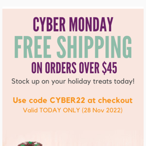 FREE SHIPPING - Today Only! 💛