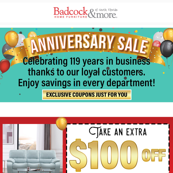 UP TO 50% OFF DURING OUR ANNIVERSARY SALE!