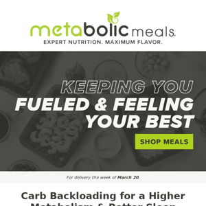 Have you tried carb backloading?