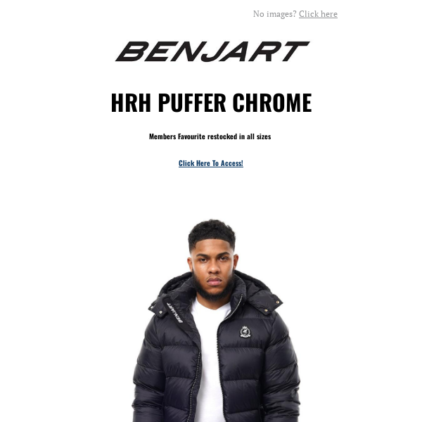 Restock Alert!! HRH PUFFER CHROME - Now Live Via Benjart.com