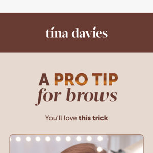 Check out this technical PRO Tip for brows 🪄✨