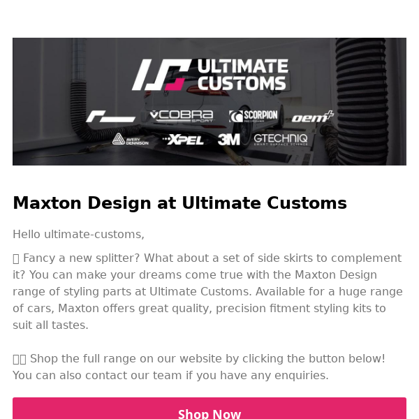 Upgrade your car's styling with Maxton Design 😉