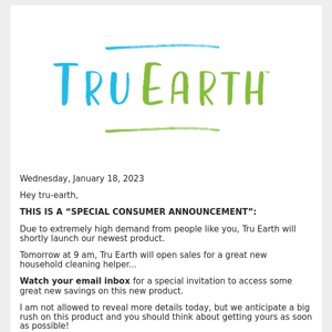 The most demanded product from Tru Earth is almost here!