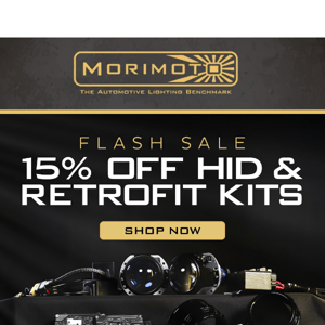 Limited Time - 15% Off HID & Retrofit Kits