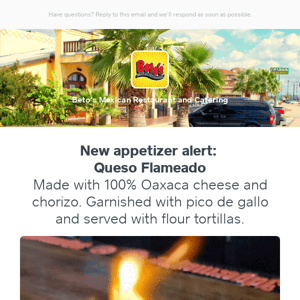 New appetizer alert. It's on fire... 🔥🔥🔥