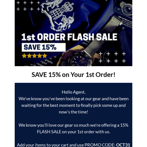 15% off FLASH SALE! 💰