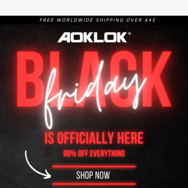 Black Friday is officially here!