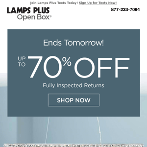 Ends Tomorrow! Up to 70% Off Spring Deals!