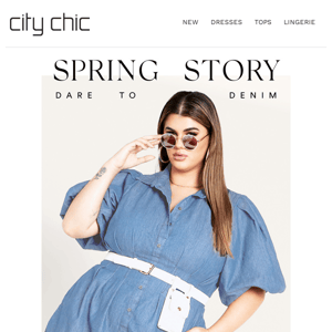 Spring Story | Dare to Denim + Up to 50% Off* Your Order