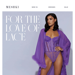 Lace details you'll love Meshki 💜