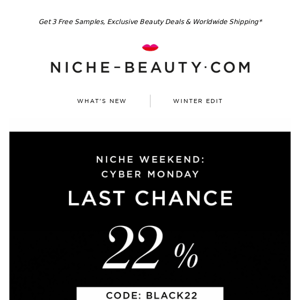 Last Chance: 22% Off!