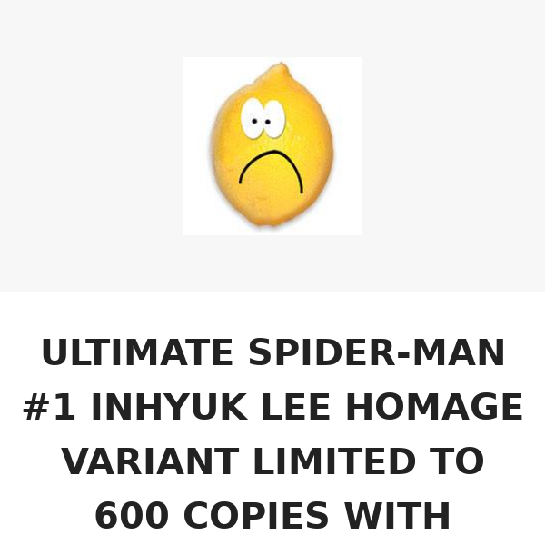 FIXED - ULTIMATE SPIDER-MAN #1 INHYUK LEE HOMAGE VARIANT LIMITED TO 600 COPIES WITH NUMBERED COA CGC SS 9.8