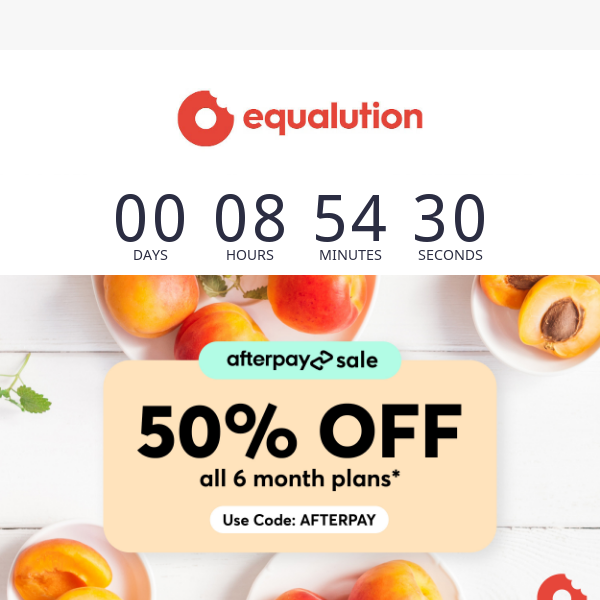 50% off 6 month plans ends in hours 🍕