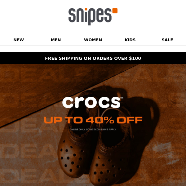 Crocs At 40% Off!