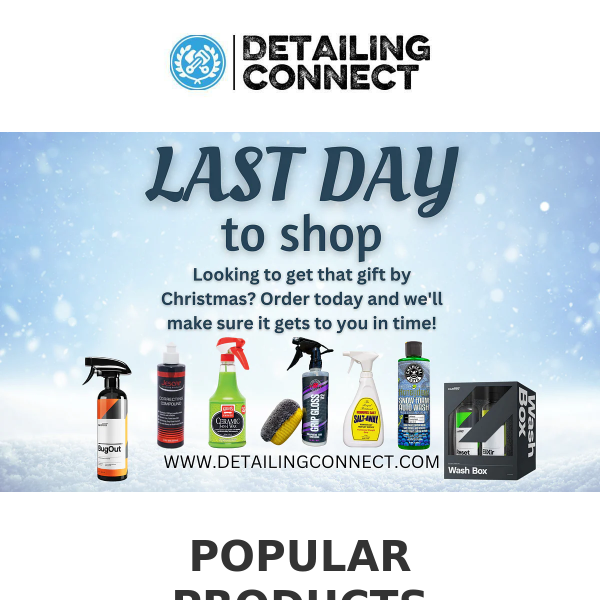 Last Day to Shop Before XMAS | We've got you Covered !