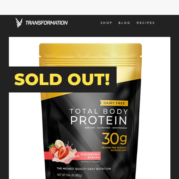 Strawberry Banana is Sold Out! Stay Tuned for More Flavors!