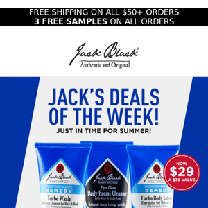 Summer must-haves at Jack’s Deals savings!