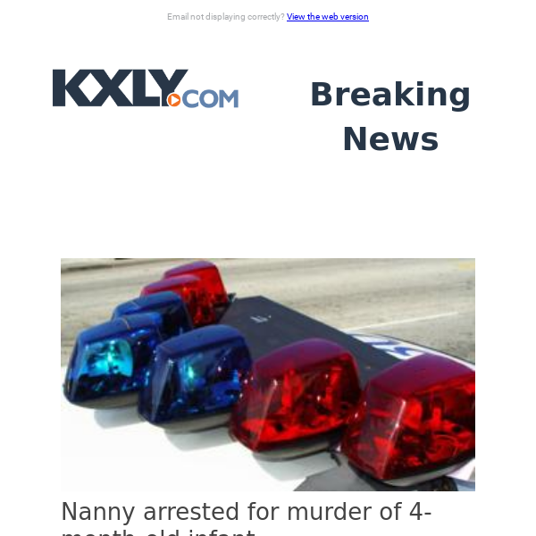 Breaking News: Nanny arrested for murder of 4-month-old infant