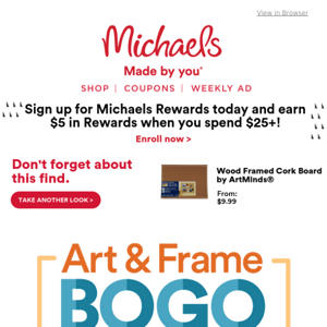 Not a joke! We're rewarding you with BOGO 50% off kids' art supplies!
