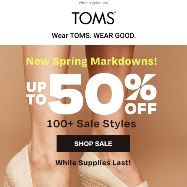 NEW markdowns just added! Up to 50% off