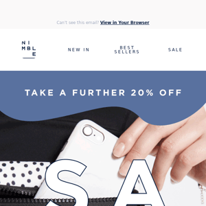 TAKE A FURTHER 20% OFF SALE - GO, GO, GO!