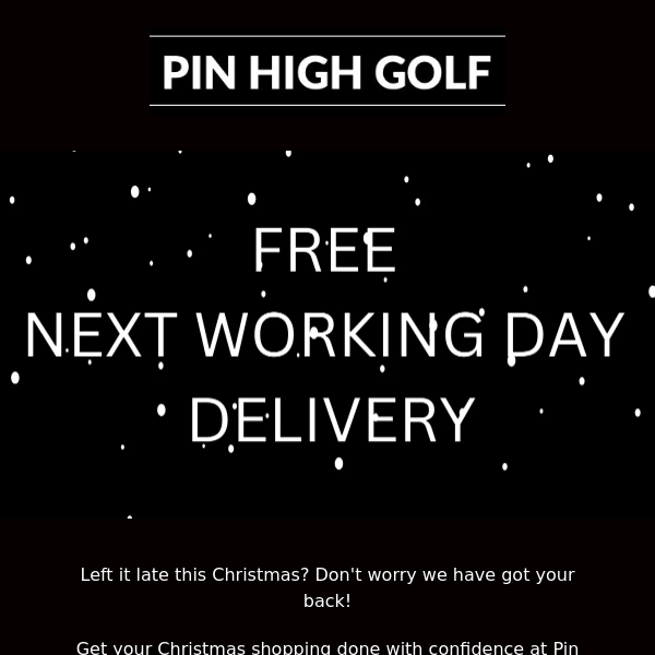 Left it Late This Christmas? Free Next Day Delivery For You!