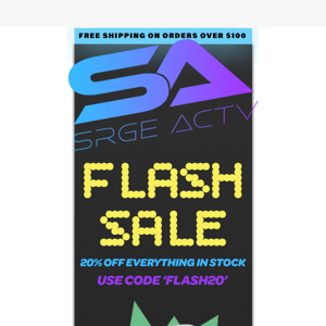 ⚡ Don't miss our Flash Sale - 20% Off Now! ⚡