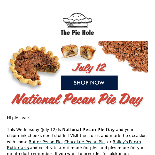 National Pecan Pie Day 🐿️🥧