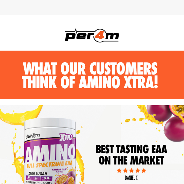 Per4m Better with Amino Xtra🧡