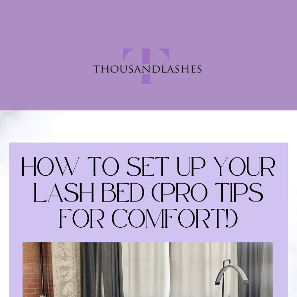 Set Up Your Lash Bed Comfortably, PRO TIPS! 🤌