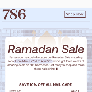 Start Your Engines: Ramadan Sale Kicks Off in 3...2...1 🚀